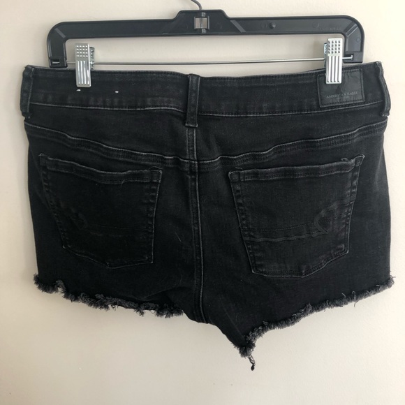 AE black jean shorts with lace detailing - Picture 2 of 3